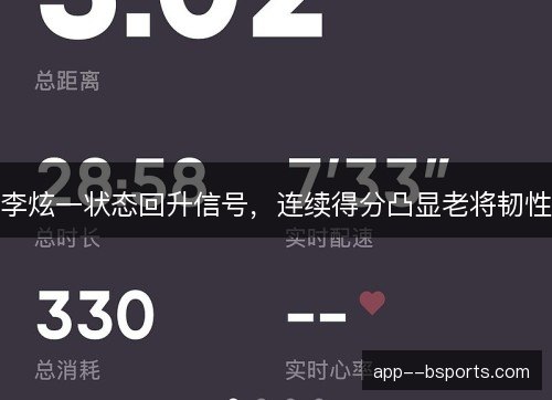 李炫一状态回升信号，连续得分凸显老将韧性
